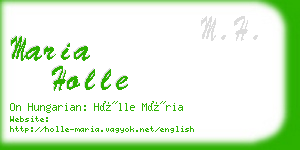 maria holle business card